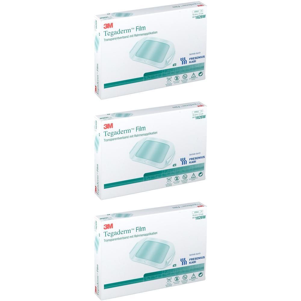 Tegaderm Film 10x12 cm 1626W x3 3x50 St Pflaster