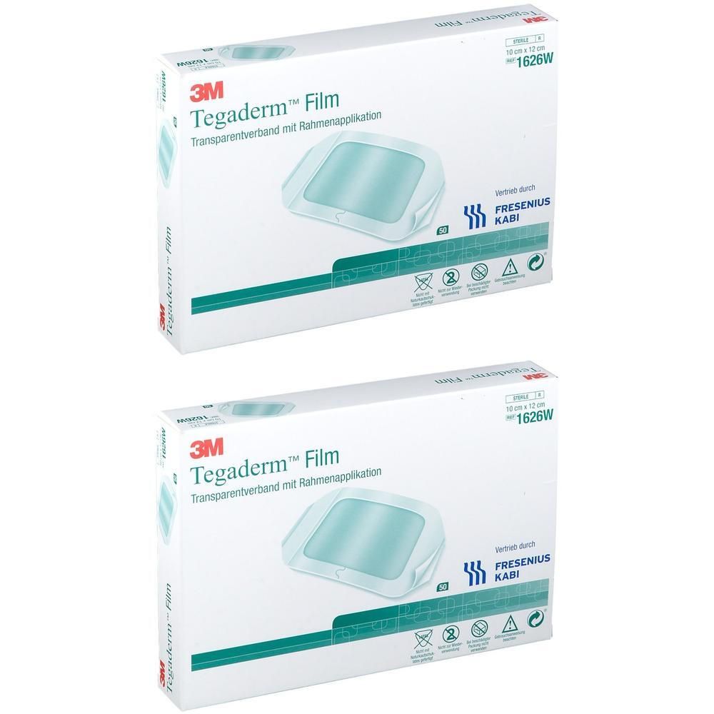 Tegaderm Film 10x12 cm 1626W x2 2x50 St Pflaster
