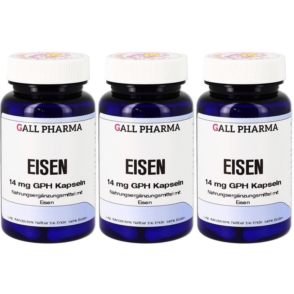 Eisen 14 mg GPH Kapseln x3 3x120 St