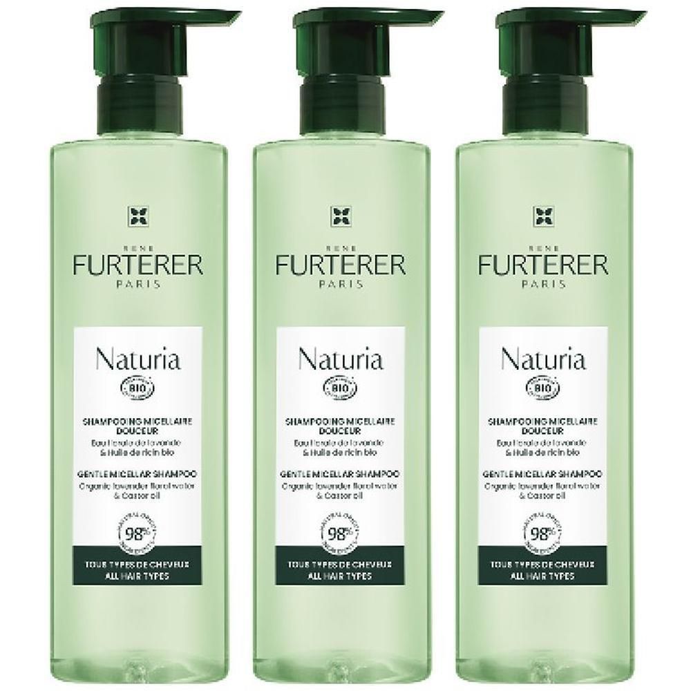 Furterer Naturia sanftes Mizellen-Shampoo x3 3x400 ml Shampoo