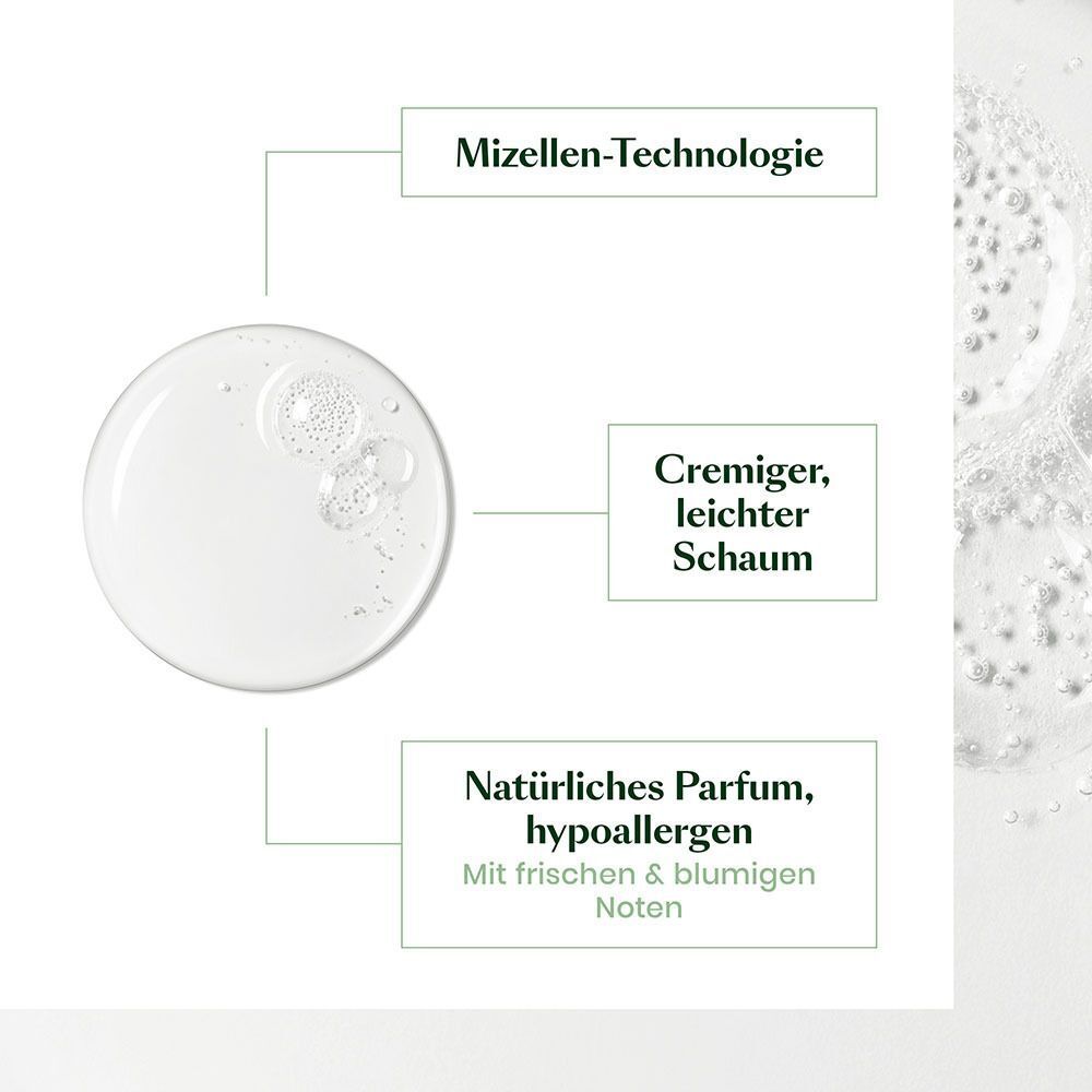 Mizellen-Technologie mit cremigem, leichtem Schaum für die Haarpflege.