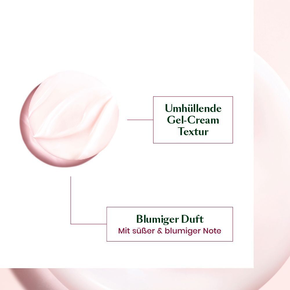Texturprobe der Maske und Beschreibung von Duft und Textur.