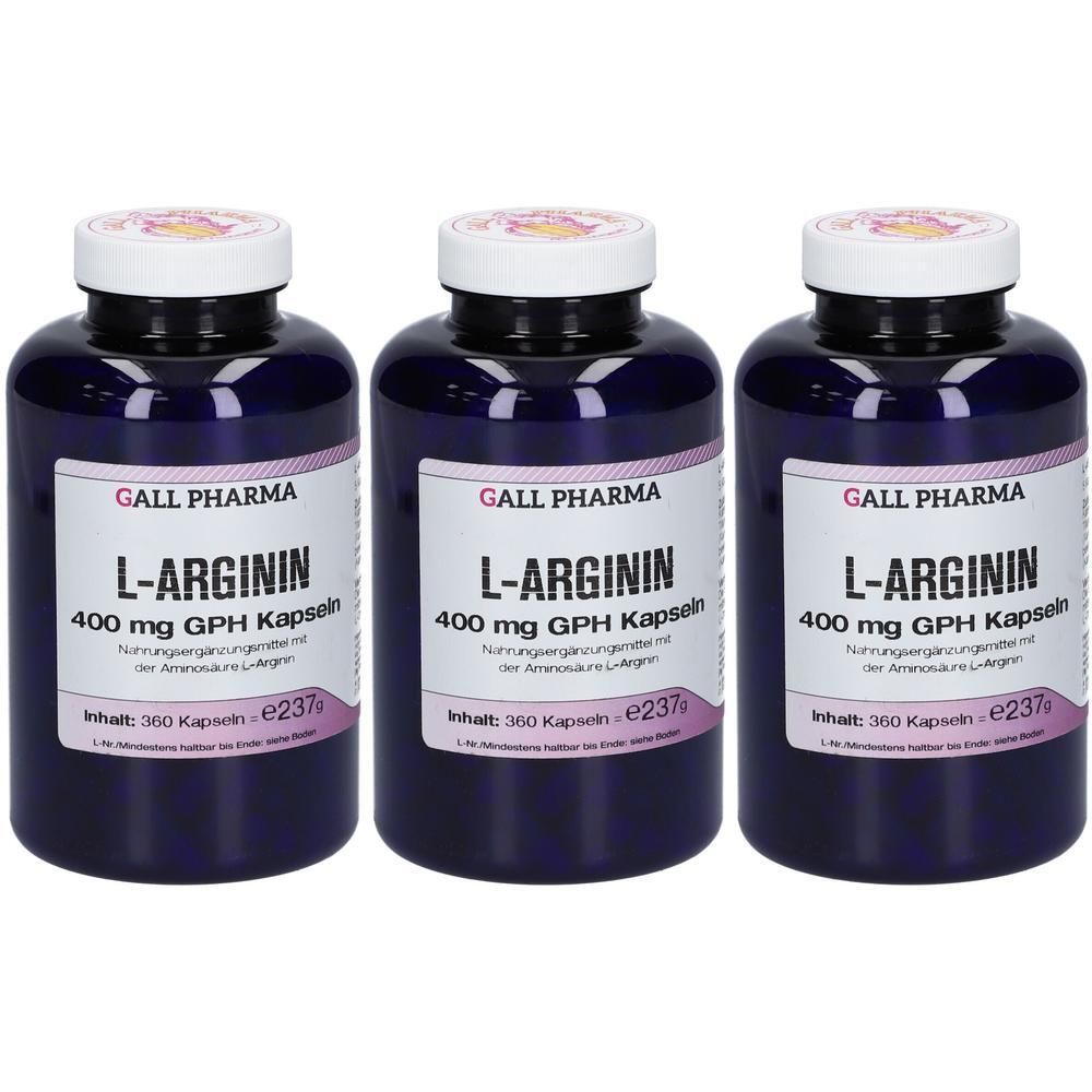 L-Arginin 400 mg Kapseln x3 3x360 St