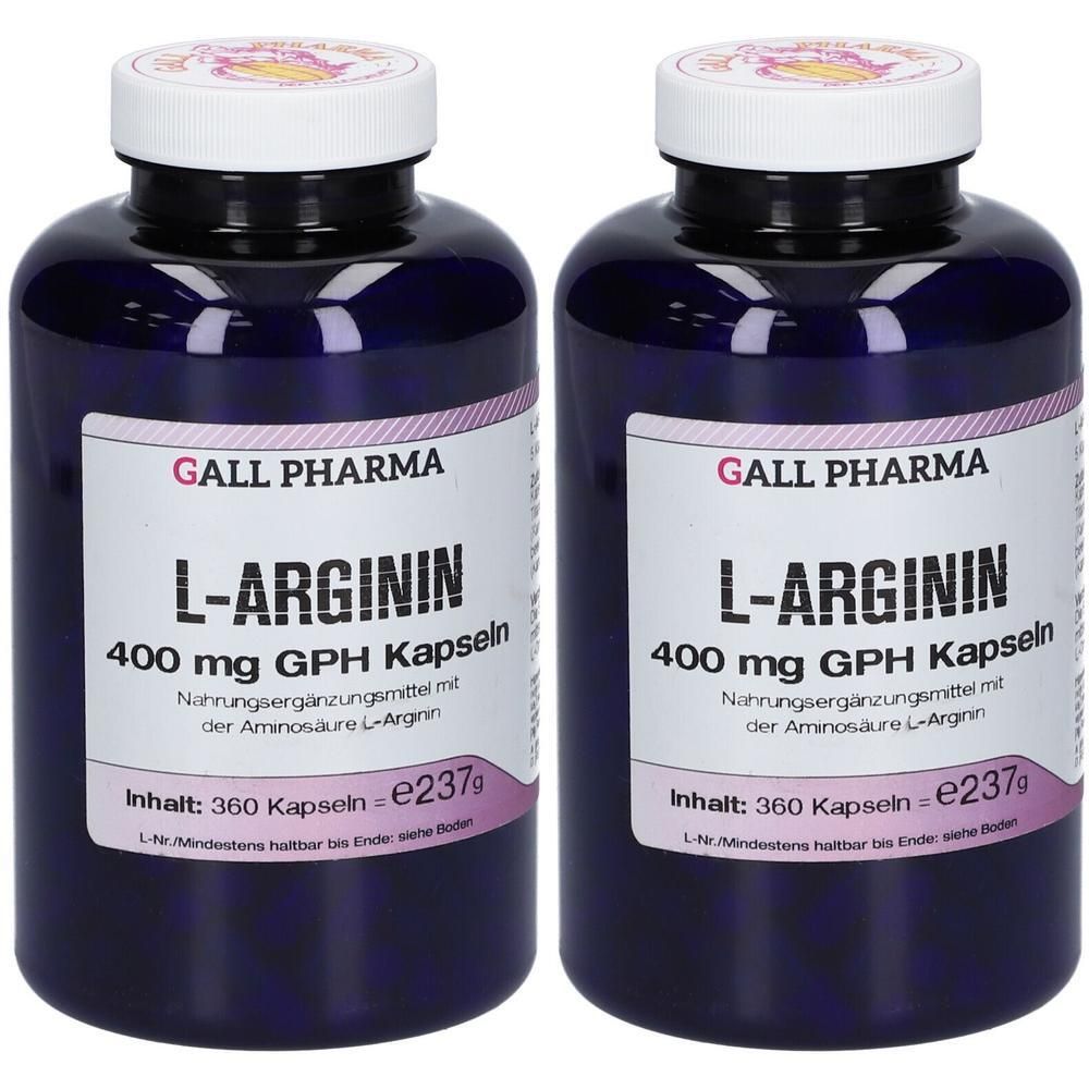 L-Arginin 400 mg Kapseln x2 2x360 St