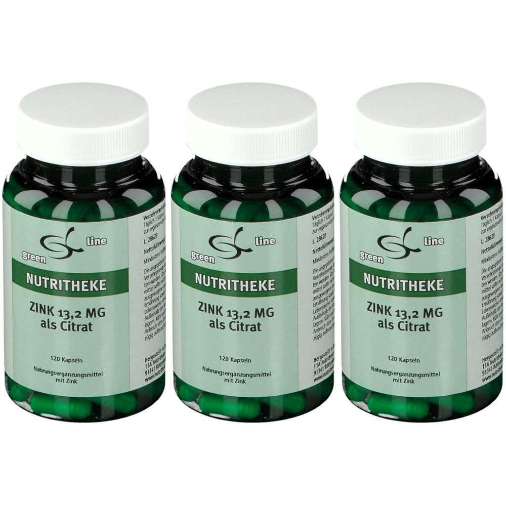 Zink 13,2 mg als Citrat Kapseln x3 3x120 St