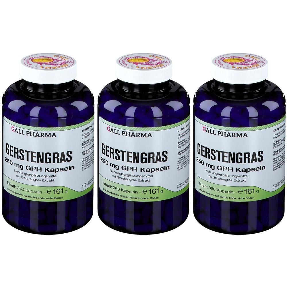 Gerstengras 250 mg GPH Kapseln x3 3x360 St
