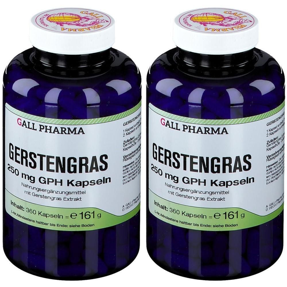 Gerstengras 250 mg GPH Kapseln x2 2x360 St