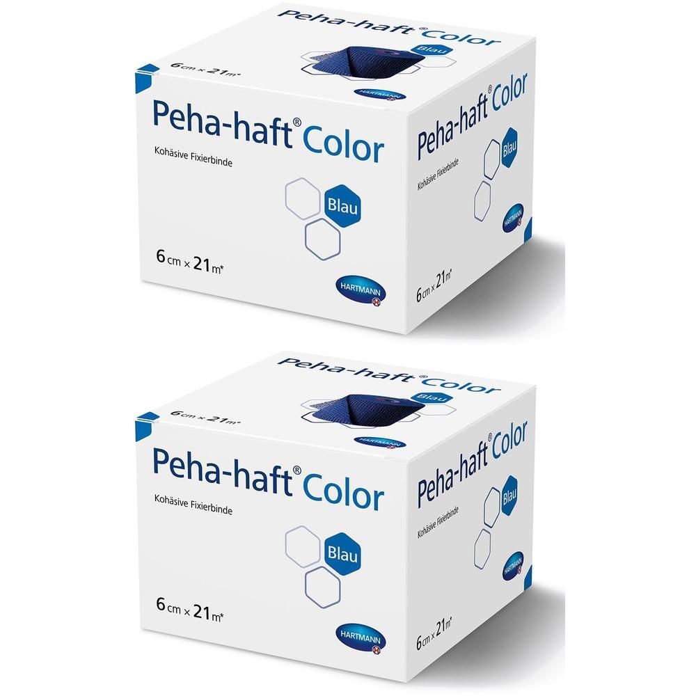Peha-Haft Color Fixierb.latexfrei 6 cmx21 m blau x2 2x1 St Binden