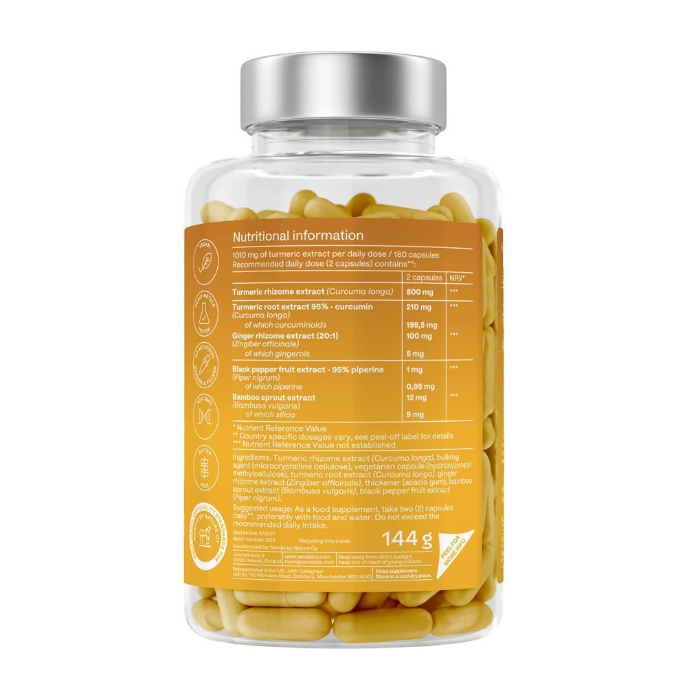 AAVALABS Curcumin + Piperin Angebot