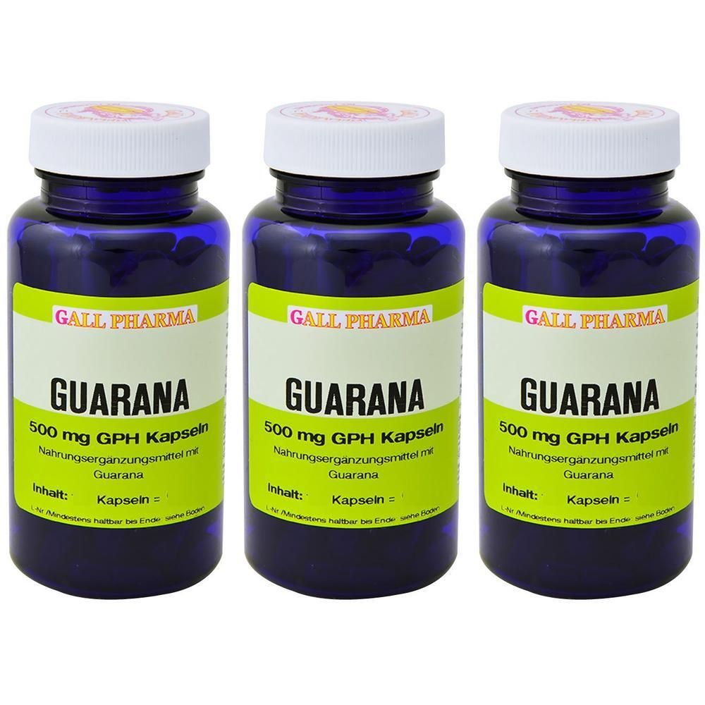 Guarana 500 mg GPH Kapseln x3 3x180 St