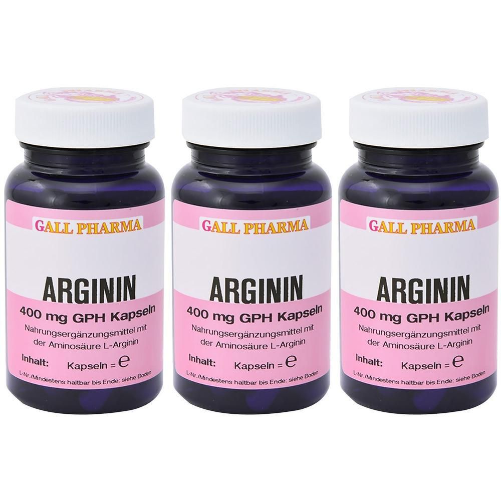 Arginin 400 mg GPH Kapseln x3 3x120 St