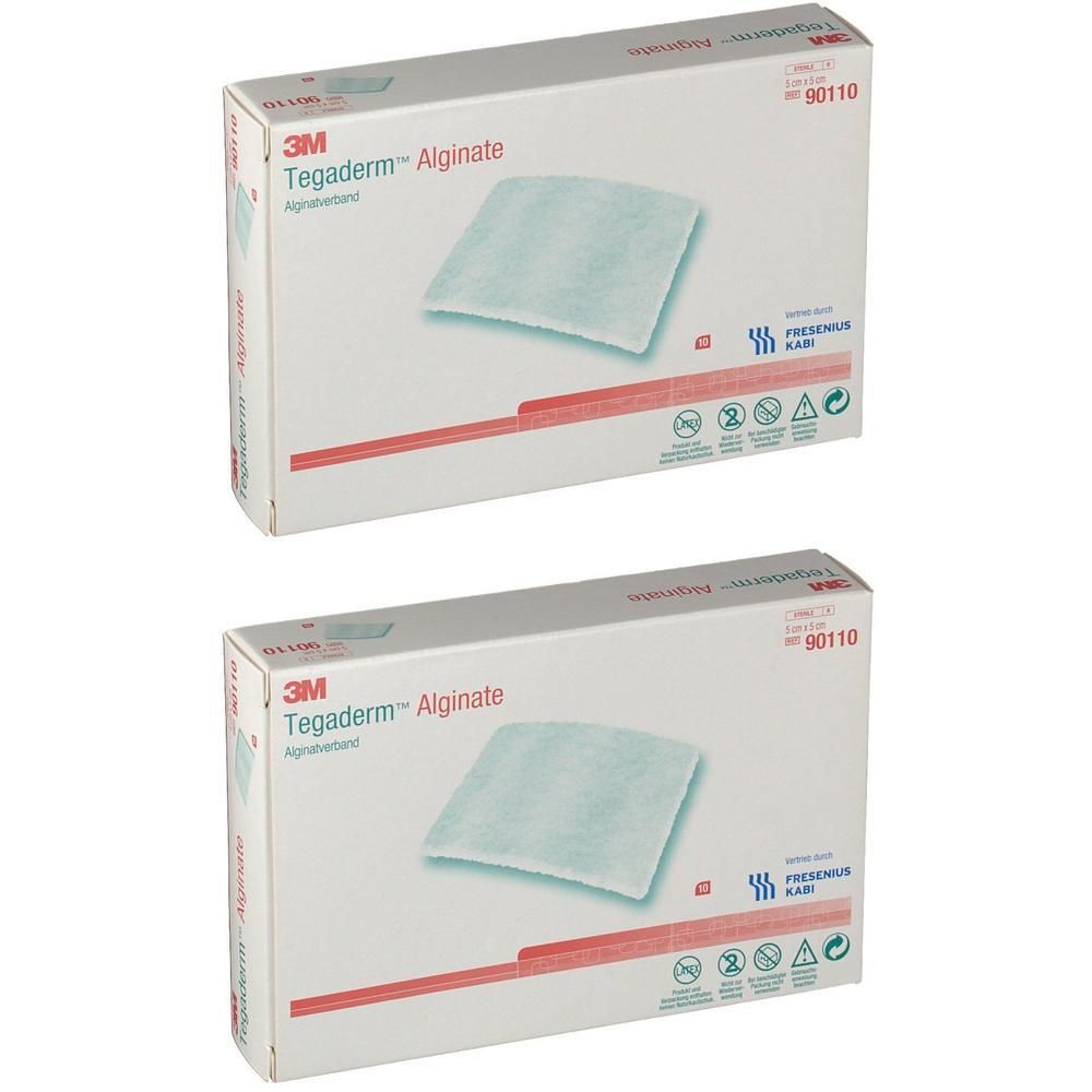 Tegaderm Alginate FK Kompressen 5x5 cm 90110 x2 2x10 St