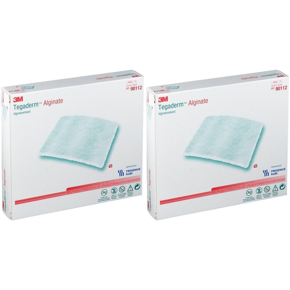 Tegaderm Alginate FK Kompressen 10x10 cm 90112 x2 2x10 St