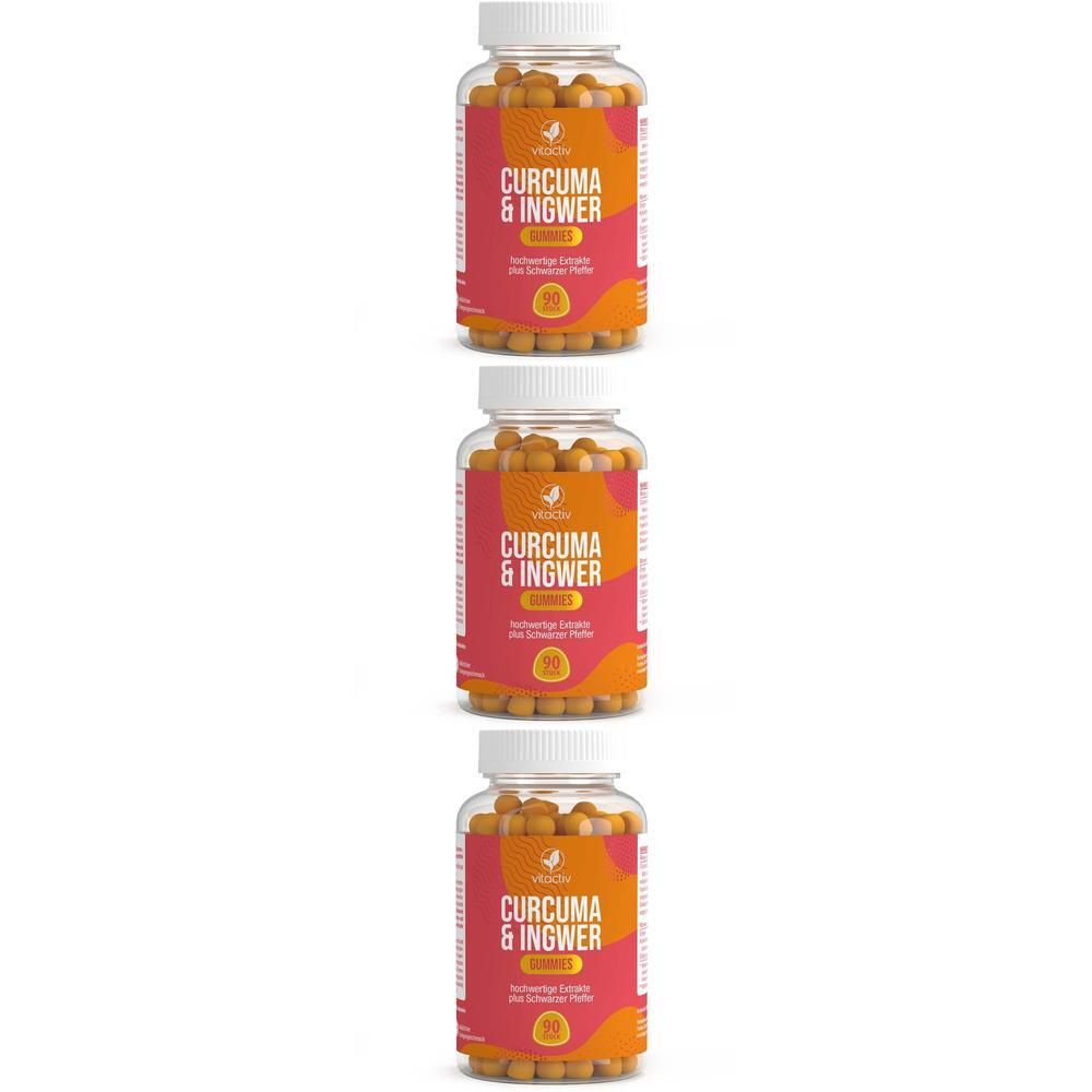 Curcuma & Ingwer Gummies x3 3x90 St Kaudragees