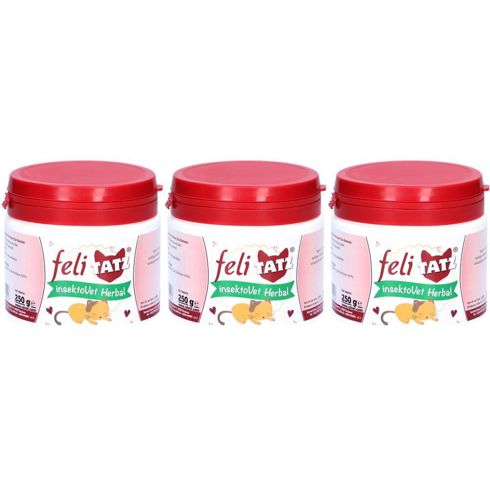 Felitatz insektoVet Herbal Erg.Futterm.Plv.f.Katze x3 3x250 g Pulver