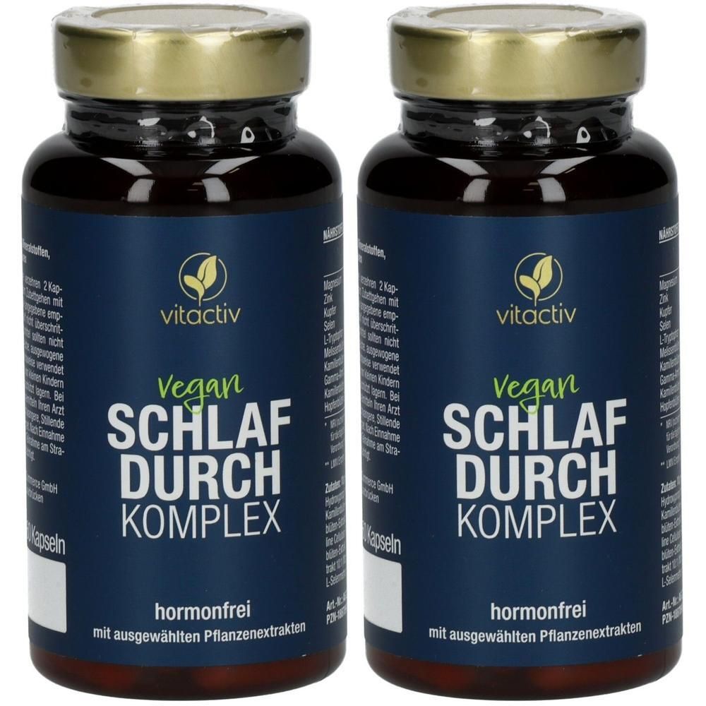 Schlafdurch Komplex Hormonfrei Kapseln x2 2x60 St