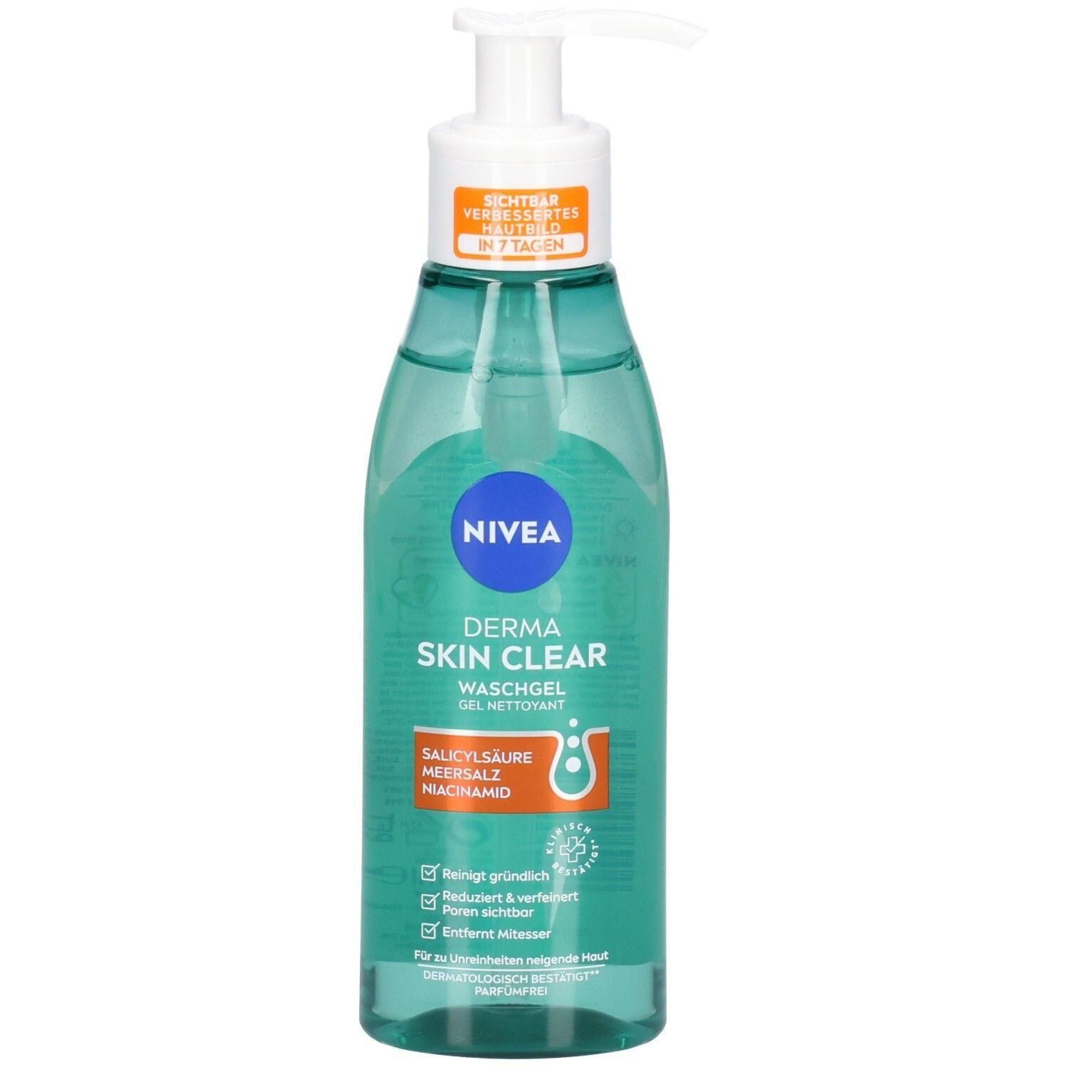 Nivea Derma Skin Clear Waschgel 150ml x4 4x150 ml
