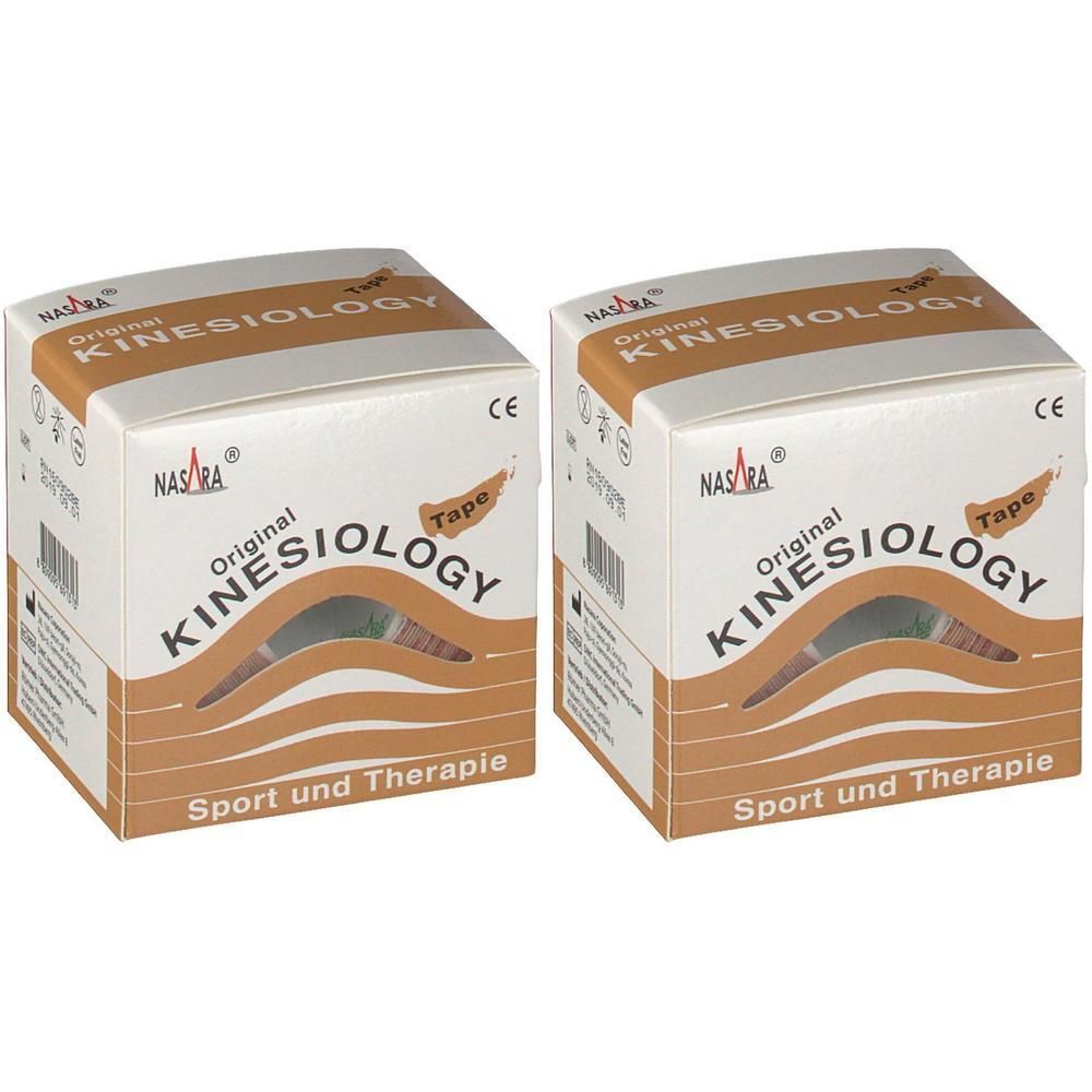 Kinesiologie Tape 5 cmx5 m beige x2 2x1 St Verband