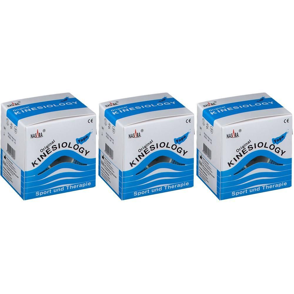 Kinesiologie Tape 5 cmx5 m blau x3 3x1 St Verband