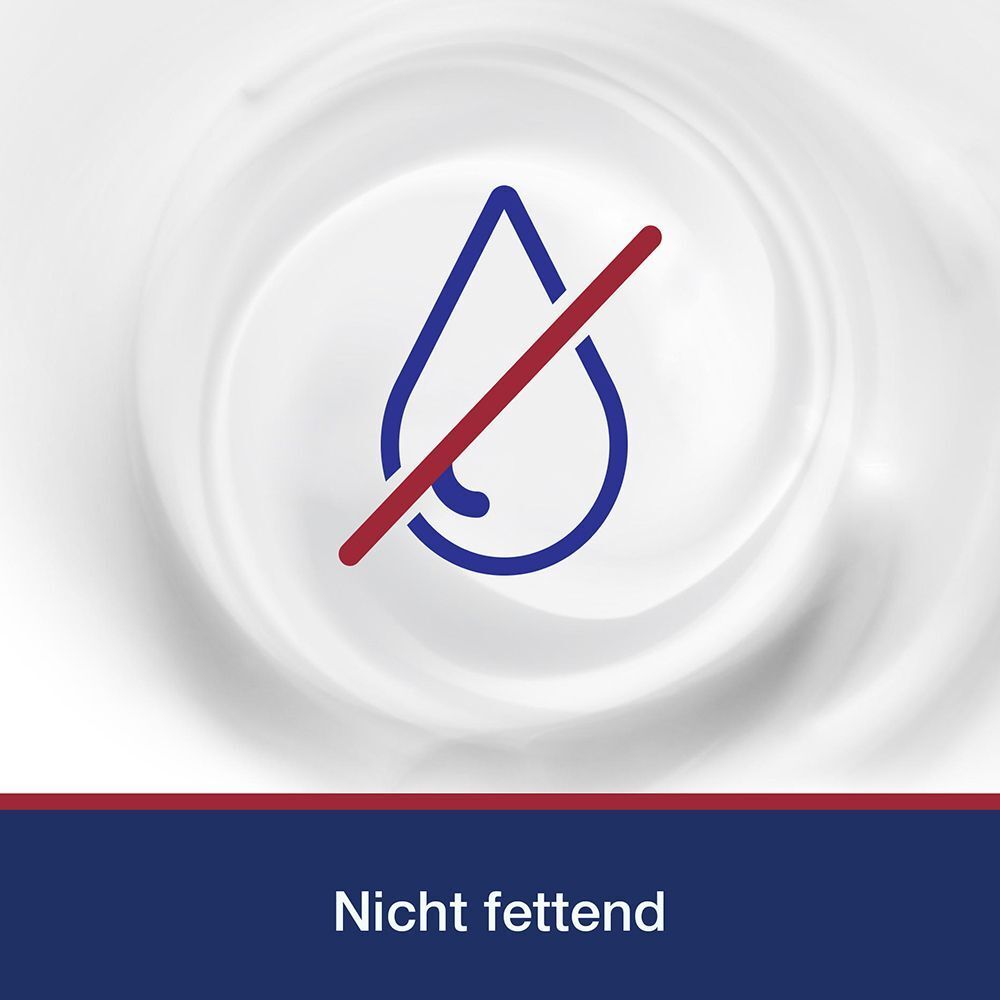 Symbol einer durchgestrichenen Wassertropfenflasche, bedeutet nicht fettend.