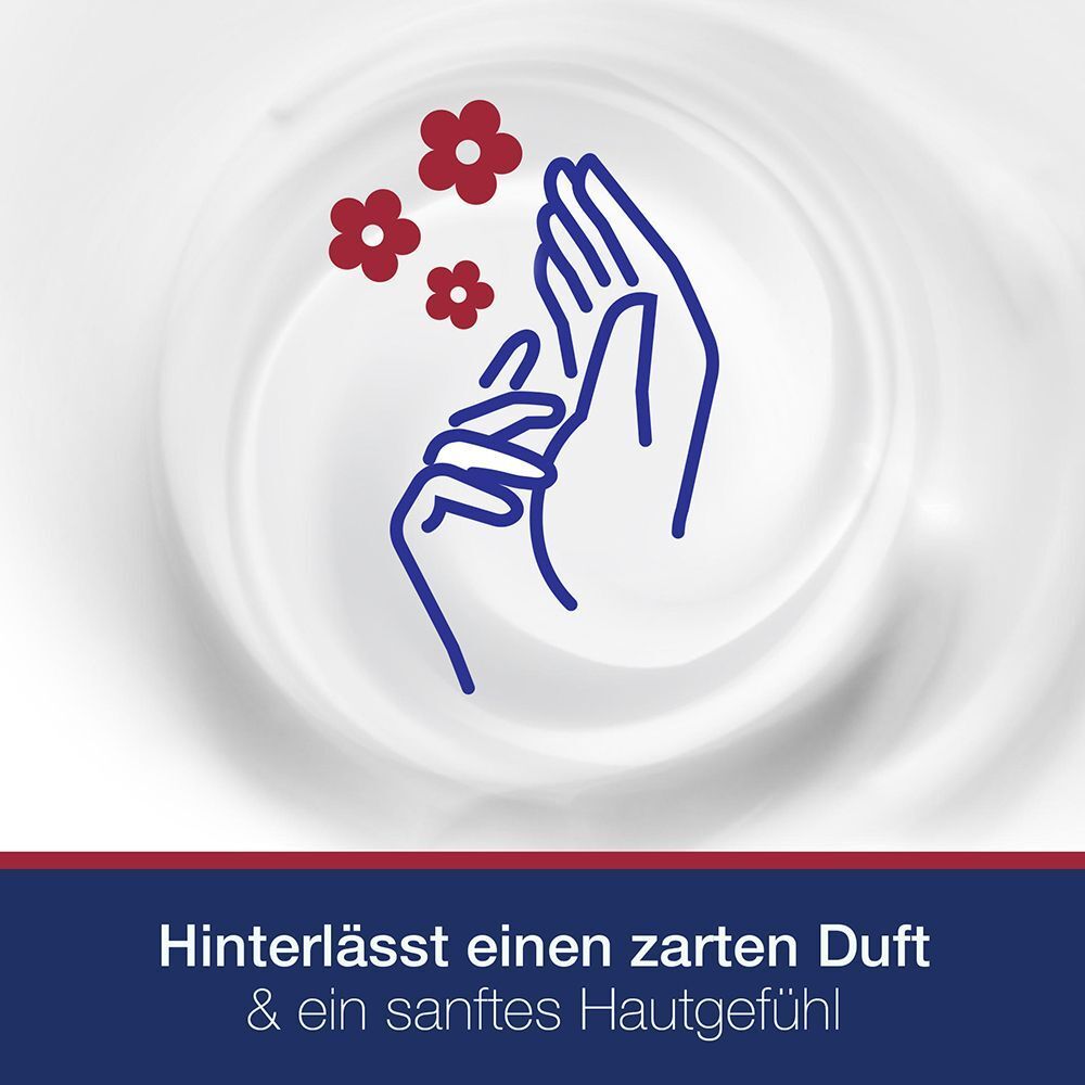 Symbol für zarten Duft und sanftes Hautgefühl nach Anwendung der Handcreme.
