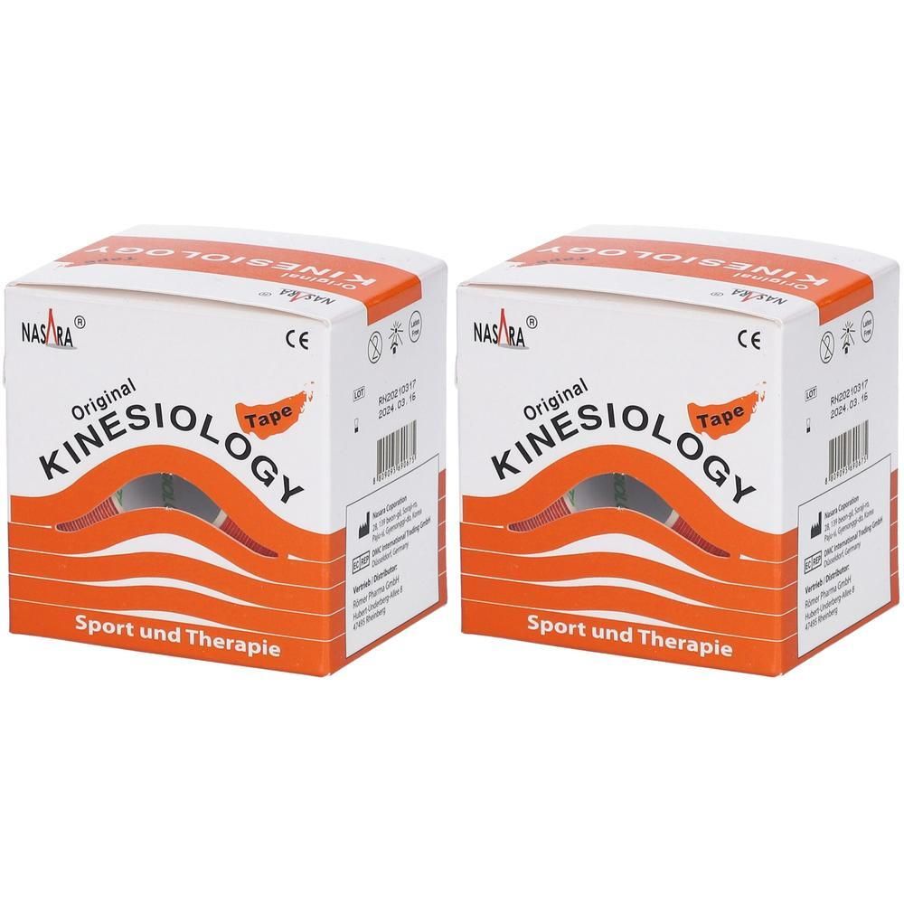 Kinesiologie Tape 5 cmx5 m orange x2 2x1 St Verband
