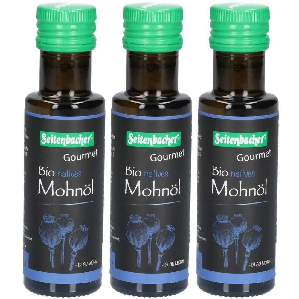 Seitenbacher Bio Gourmet Mohn Öl x3 3x100 ml