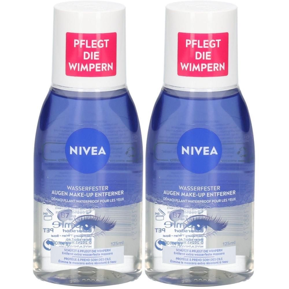 Nivea Double Effect Augen Make-up Entferner 125ml x2 2x125 ml