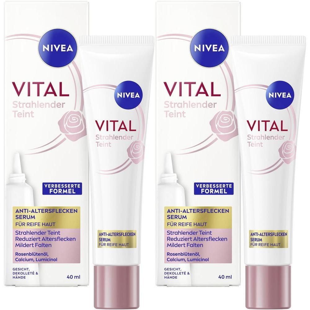 Nivea Vital Strahlender Teint 3in1 Beauty Serum 40ml x2 2x40 ml