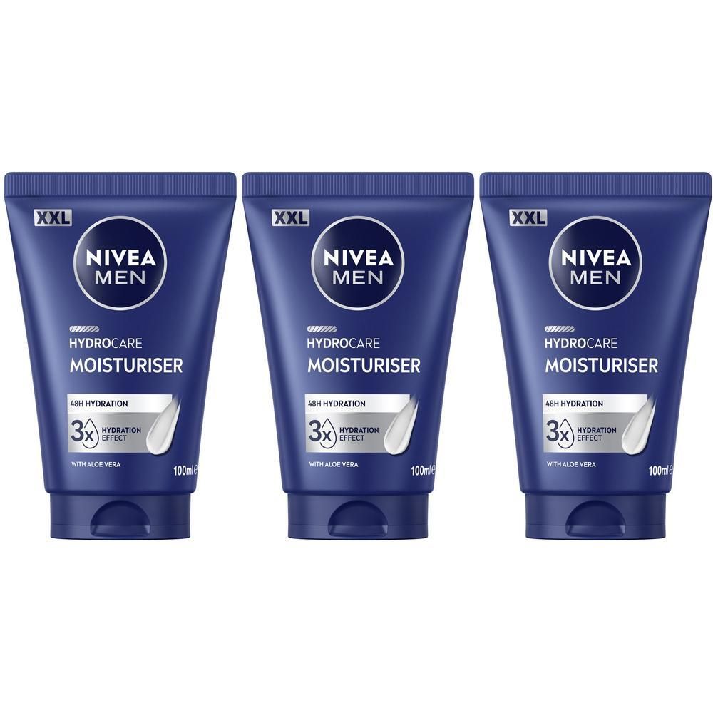 Nivea MEN HydroCare Gesichtspflegecreme XXL 100ml x3 3x100 ml