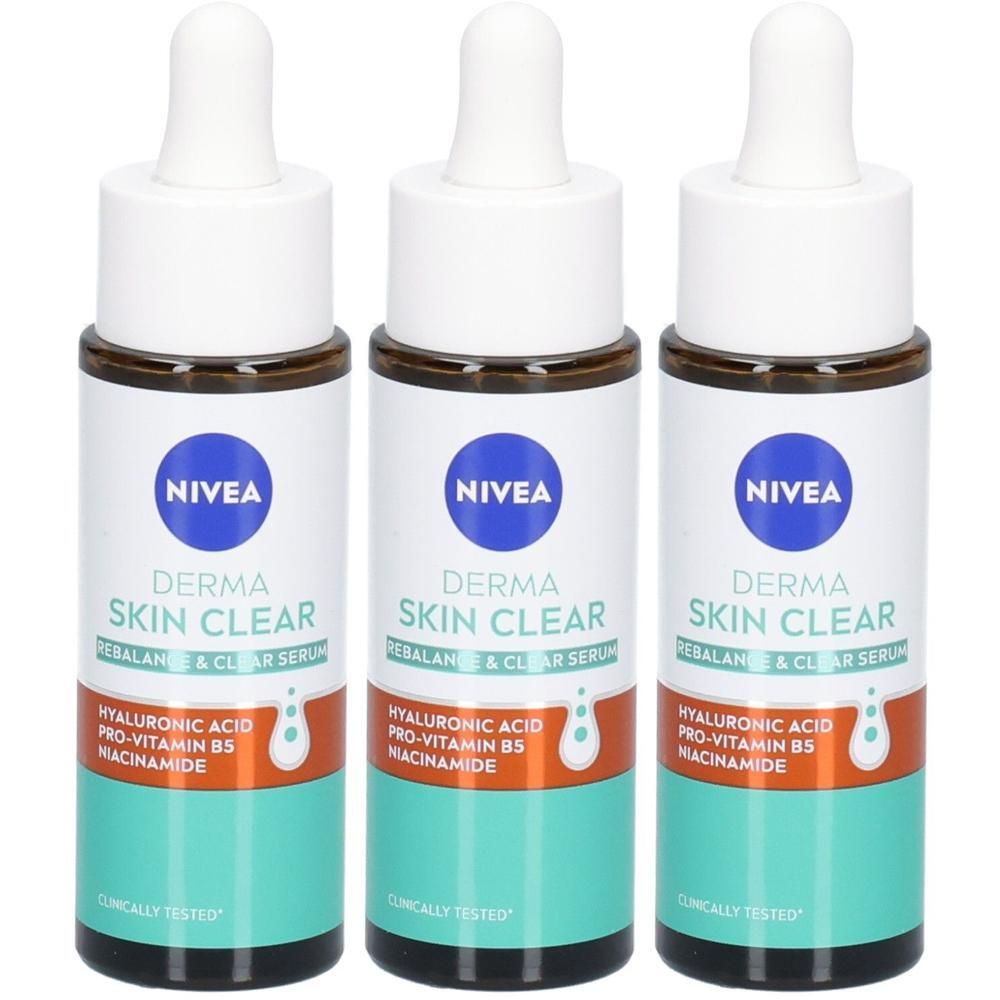 Nivea Derma Skin Clear Rebalance & Serum 30ml x3 3x30 ml