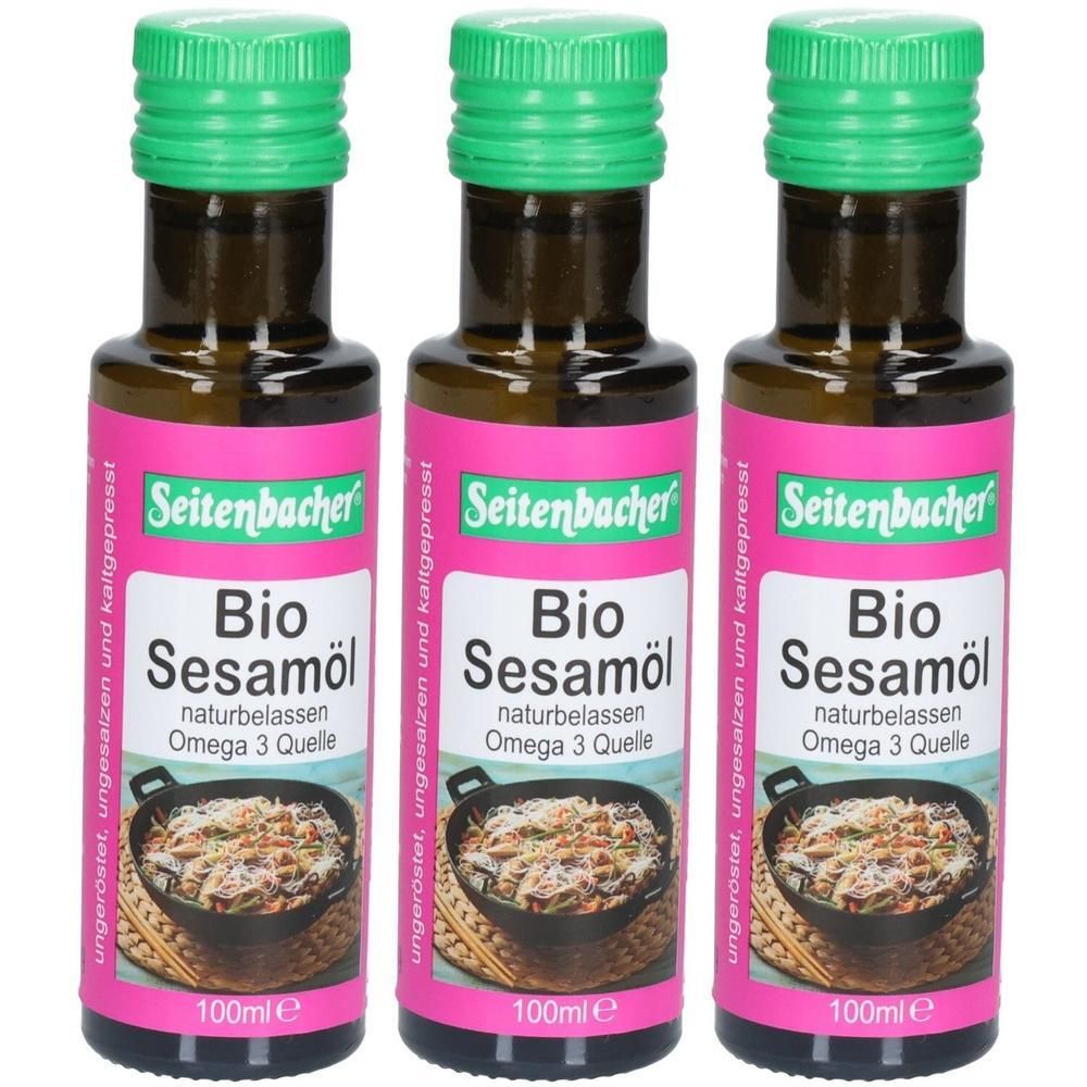 Seitenbacher Bio Sesam Öl, ungeröstet x3 3x100 ml