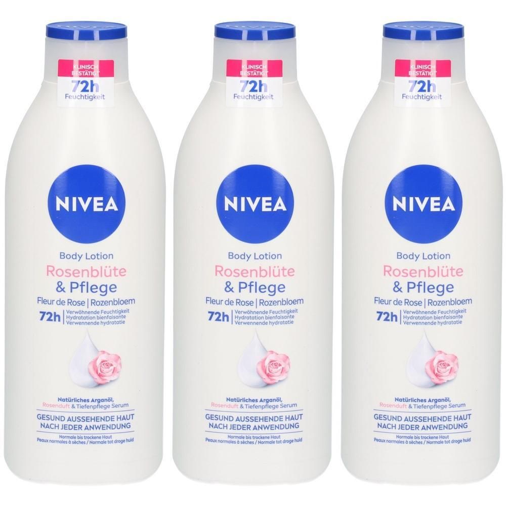 Nivea Body Essential Rose Argan Öl 400ml x3 3x400 ml