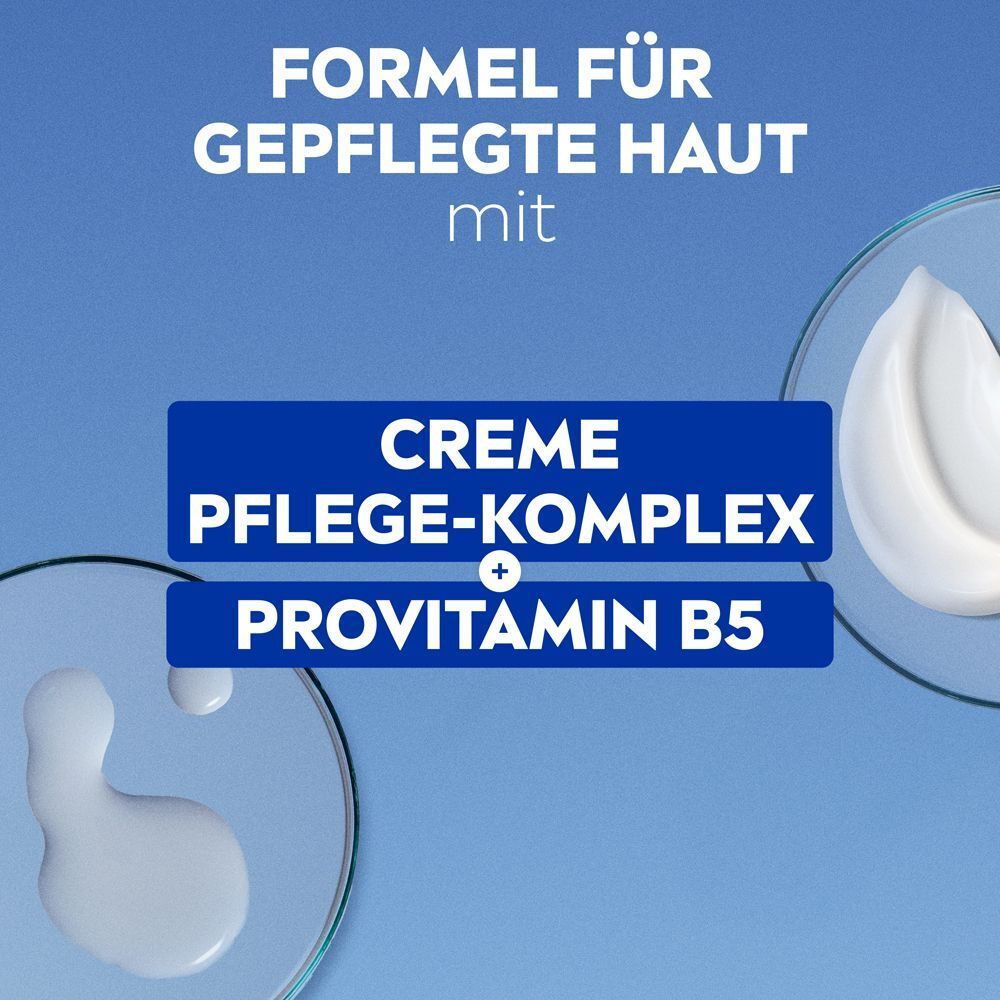 Formel für gepflegte Haut mit NIVEA Creme Pflege-Komplex und Provitamin B5.
