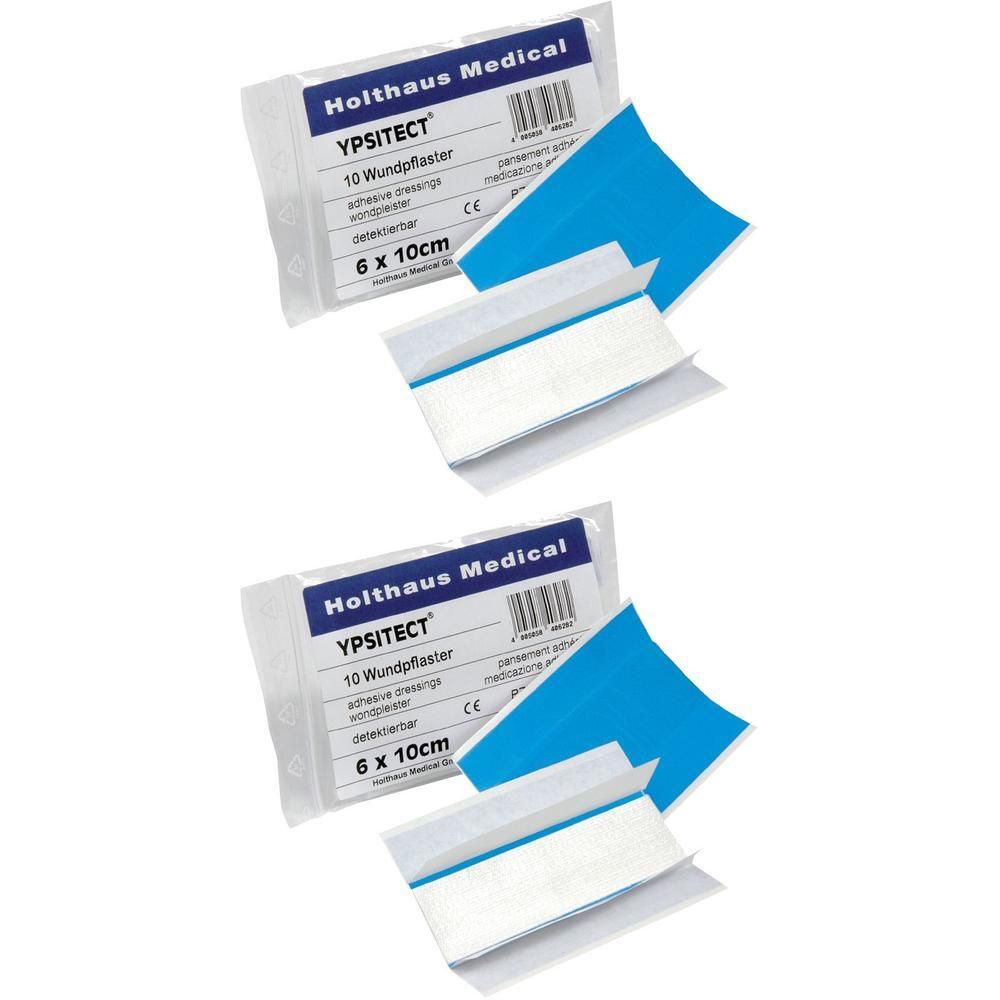 Wundpflaster detektierbar 6x10 cm x2 2x10 St Pflaster