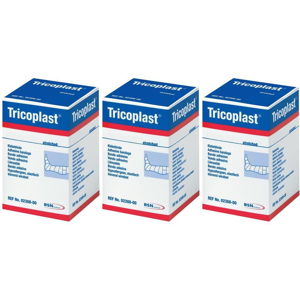 Tricoplast Pflasterbinde 10 cmx2,5 m 2310 x3 3x1 St Binden