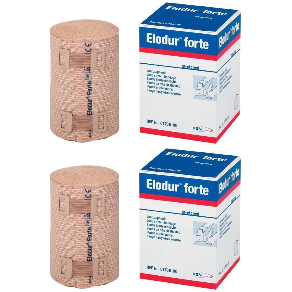 Elodur kräftig Kompr.Binde 10 cmx7 m x2 2x1 St Binden