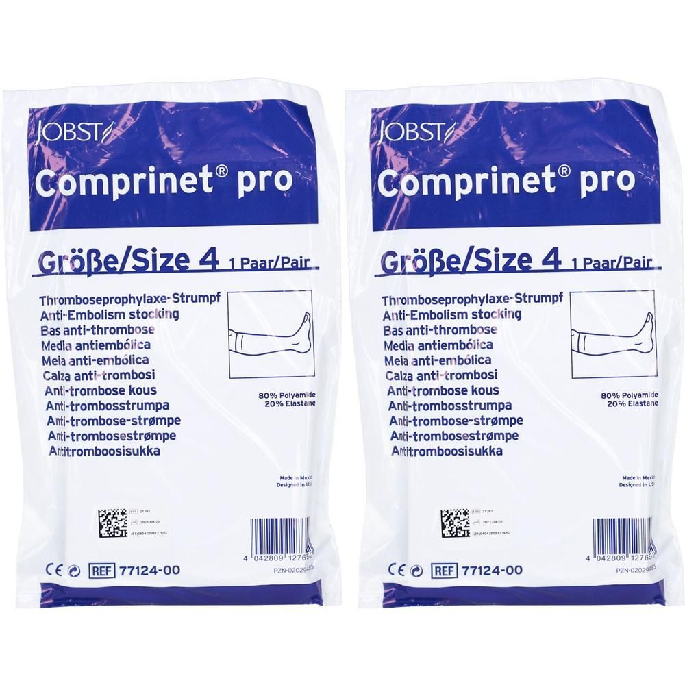 Comprinet pro Strumpf knielang Gr.4 weiß x2 2x2 St
