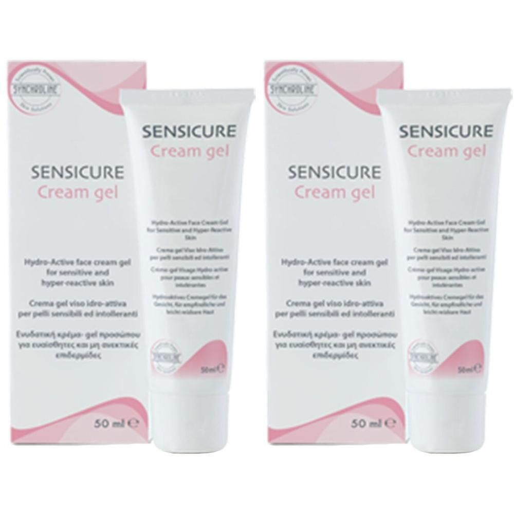 Zwei Tuben und Kartons SENSICURE Cream gel, 50 ml.