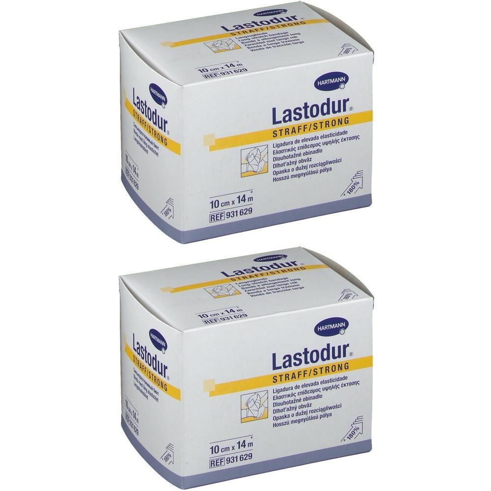Zwei Packungen Lastodur® straff dauerelastische Langzugbinde 10 cm x 14 m.