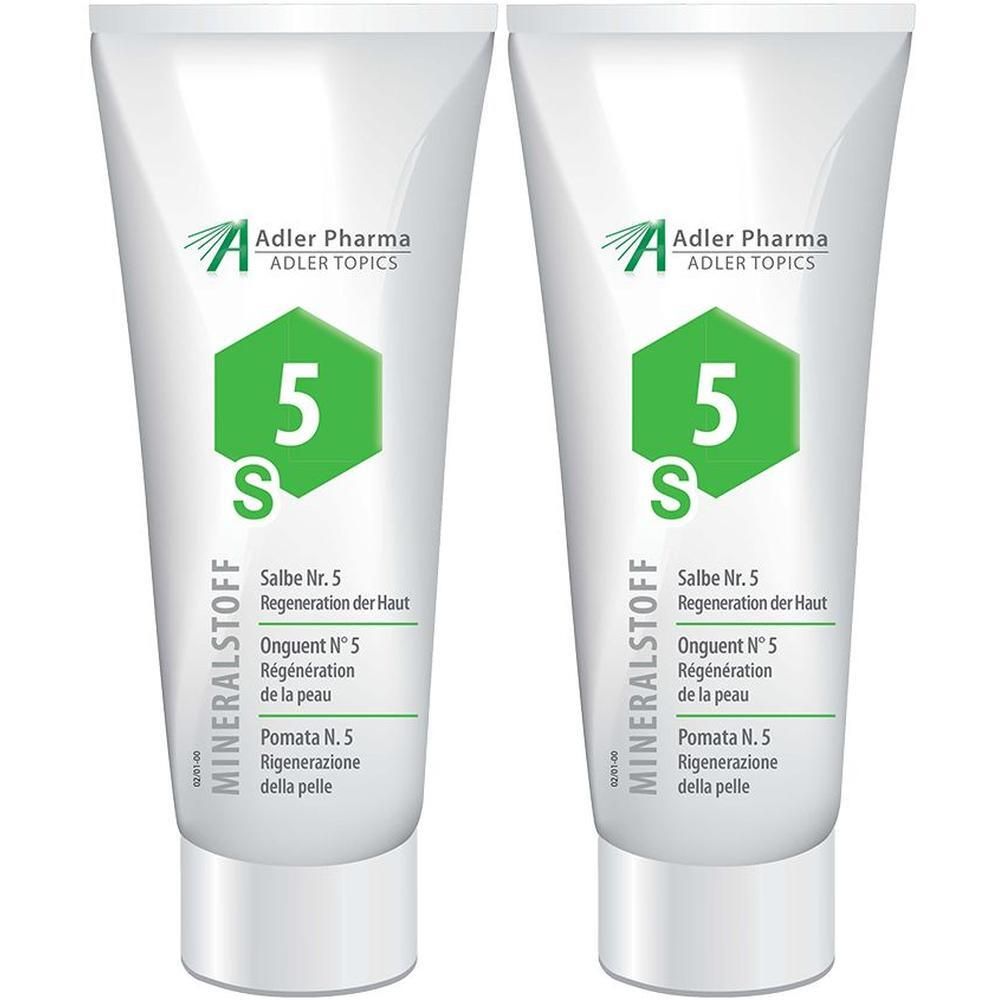 Zwei Tuben Adler Pharma Salbe Nr. 5 Mineralstoff, Hautregeneration.