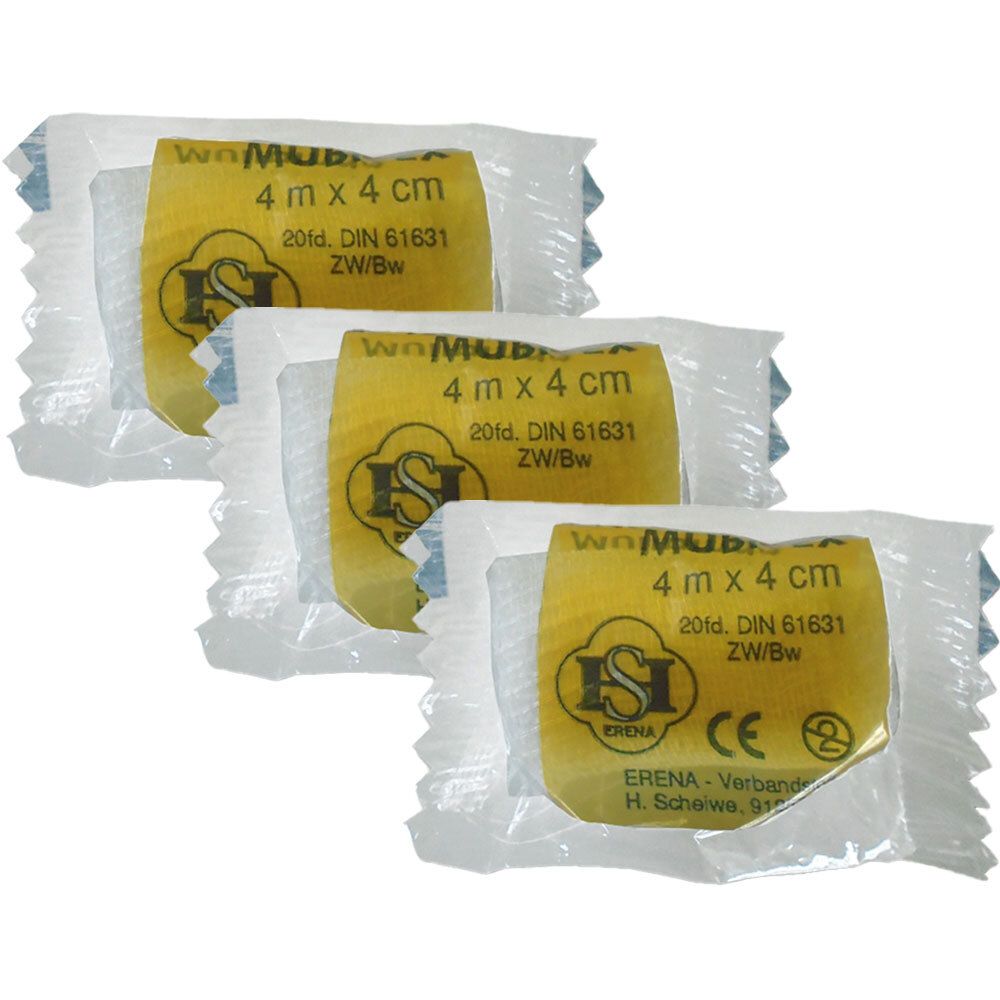 Mubitex Mullbinden 4 cm einzeln in Cello x3 3x1 St Binden