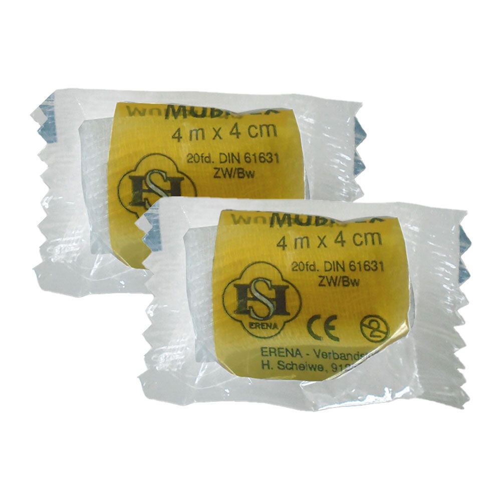 Mubitex Mullbinden 4 cm einzeln in Cello x2 2x1 St Binden