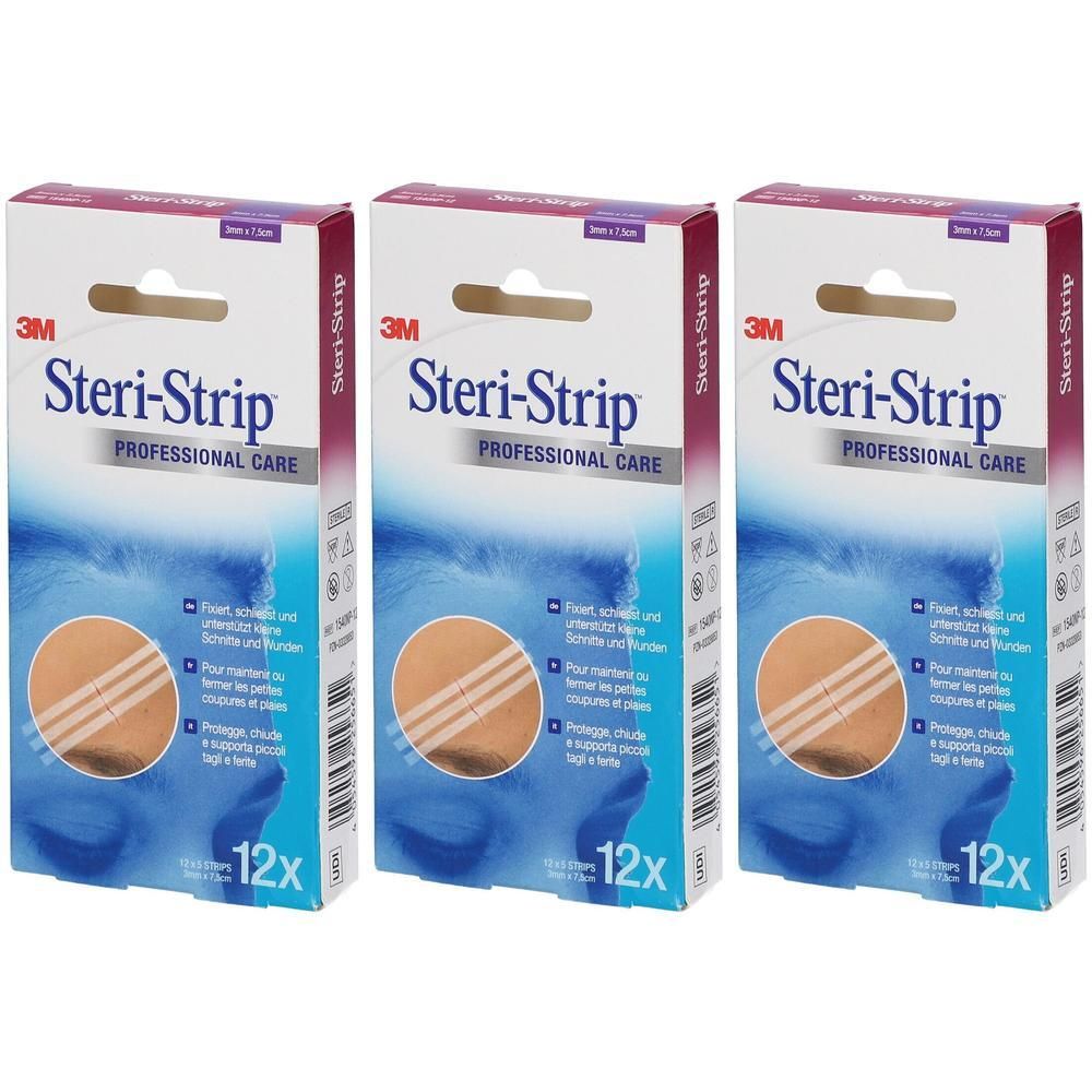 Steri Strip steril 3x75mm 1540P x3 3x12x5 St Streifen