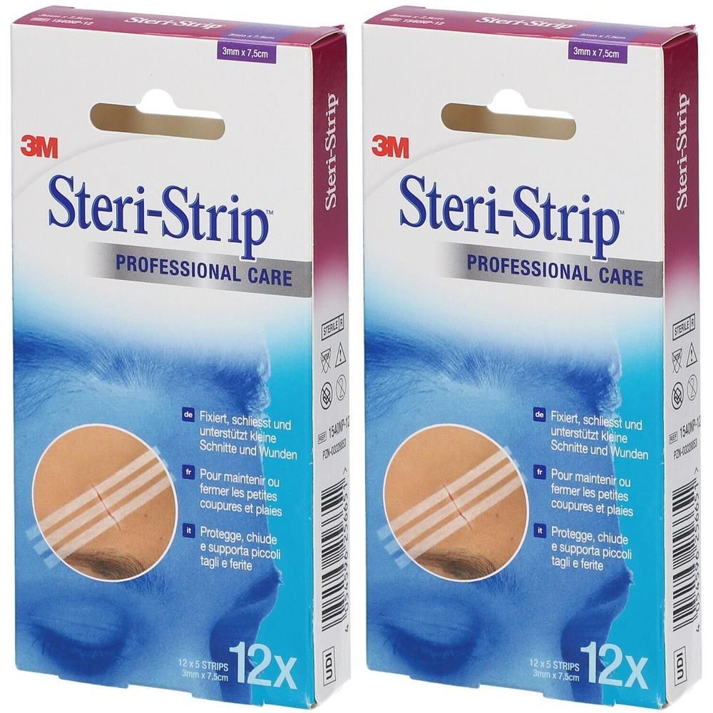 Steri Strip steril 3x75mm 1540P x2 2x12x5 St Streifen