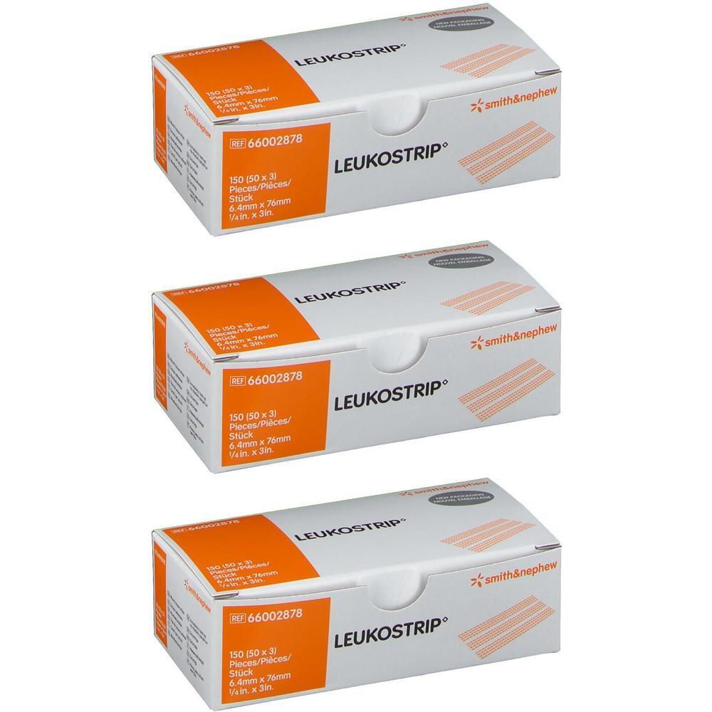 Leukostrip Wundnahtstreifen 6,4x76 mm Box x3 3x50x3 St Pflaster
