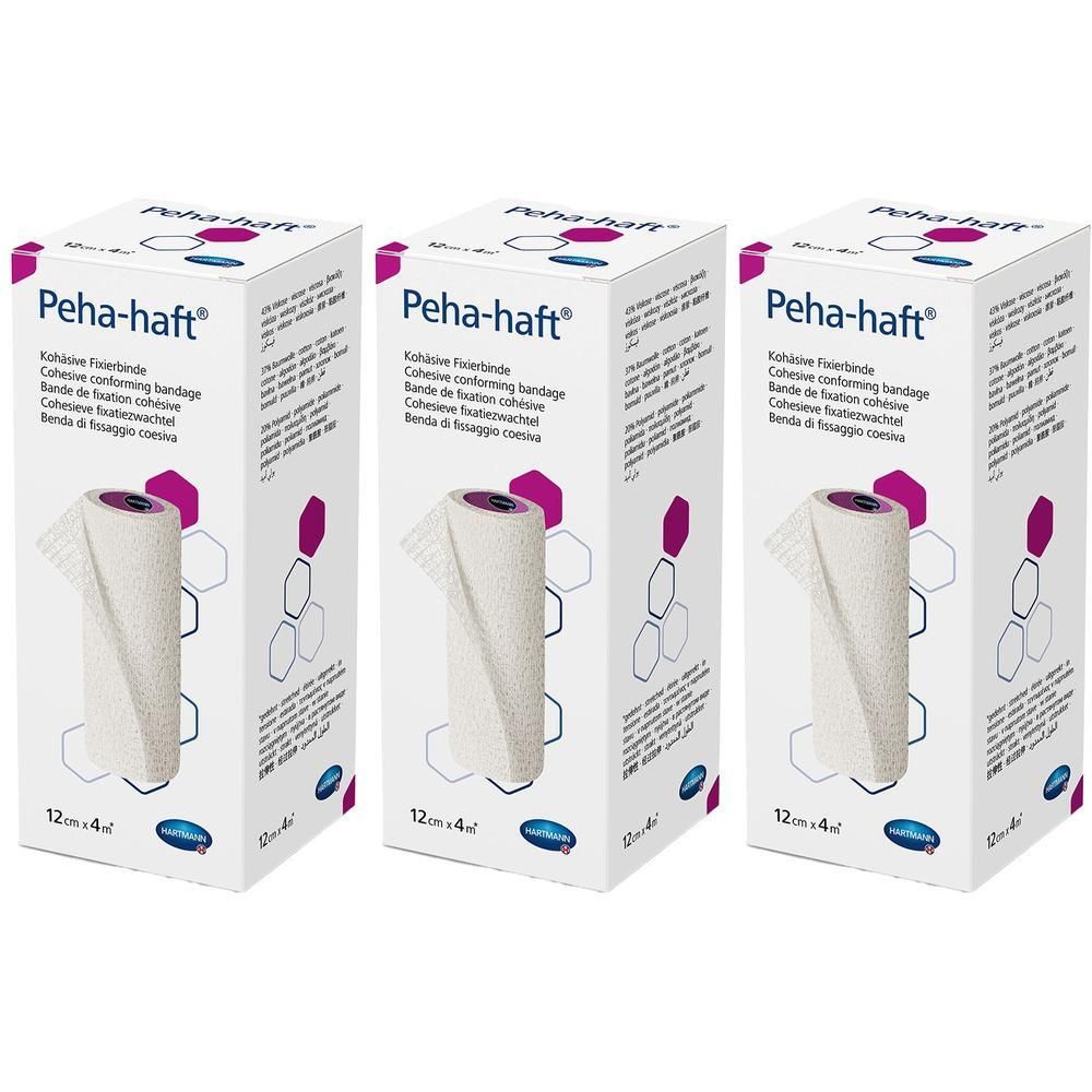 Peha-Haft Fixierbinde latexfrei 12 cmx4 m x3 3x1 St Binden