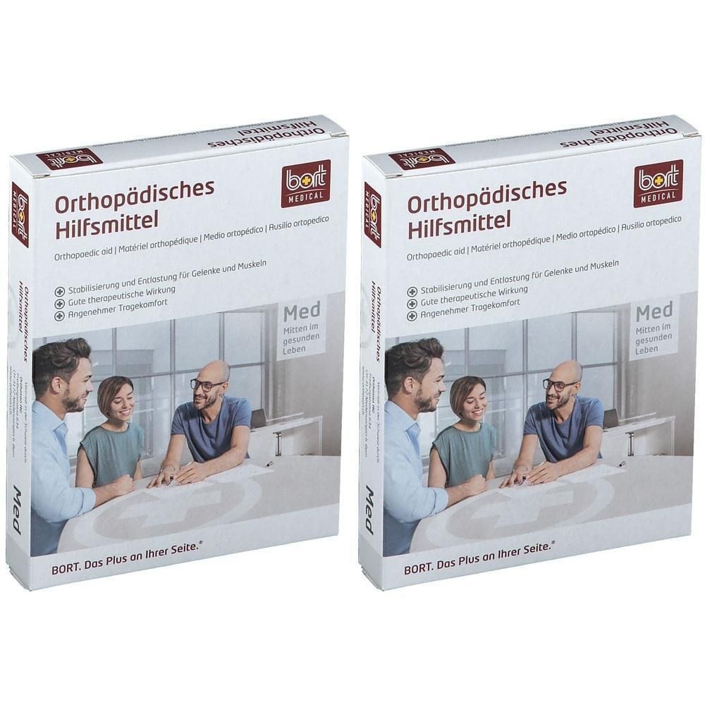 Bort Handgelenkstütze m.eingef.Daumenaussp.L haut x2 2x1 St Bandage(s)