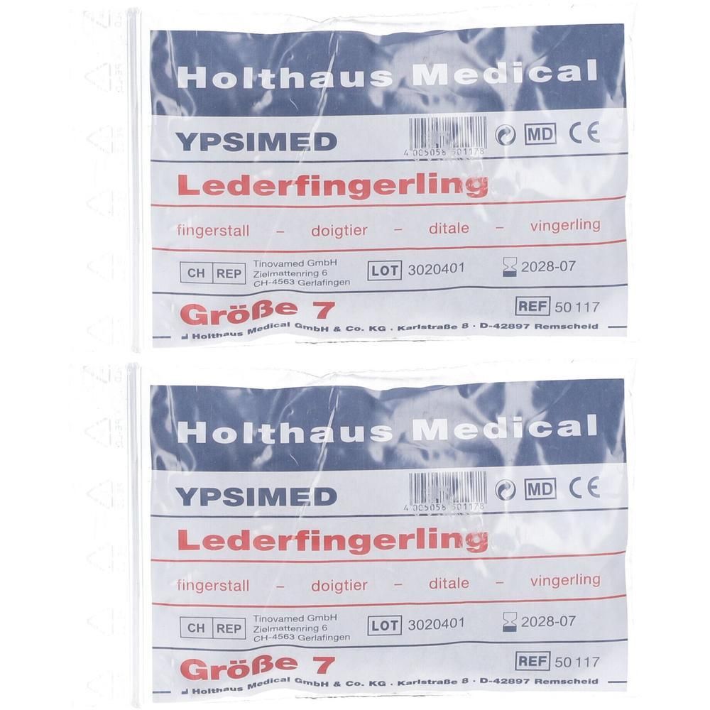 Lederfingerling Ypsimed Gr.7 x2 2x1 St