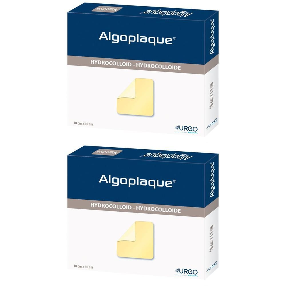 Algoplaque 10x10 cm flexib.Hydrokolloidverb. x2 2x10 St Verband